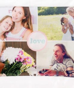 taie doreiller personnalisé avec un collage