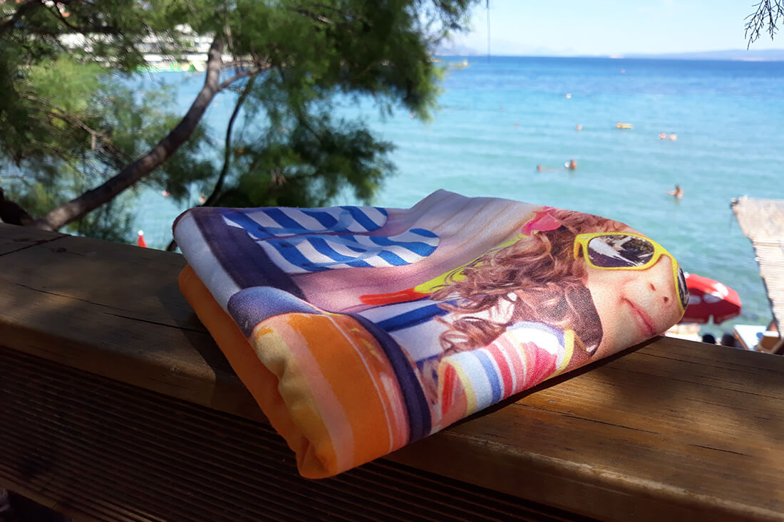 Serviette De Plage Personnalisée Photo - Microfibre Ultra Absorbante, Séchage Rapide, Anti-sable, 3 Tailles, Cadeau Idéal - 4